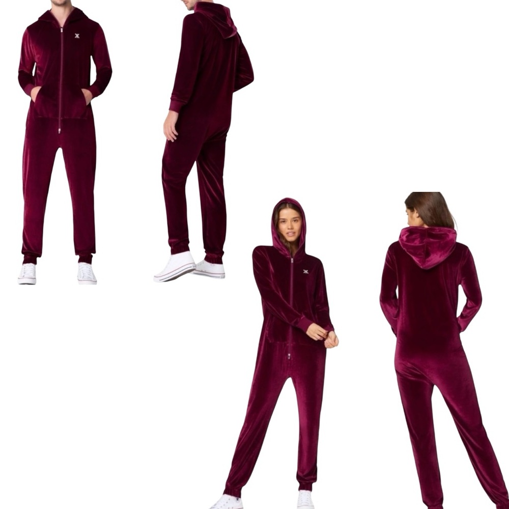 NWT Onepiece The Norwegian Onesie Velour Unisex Jumpsuit